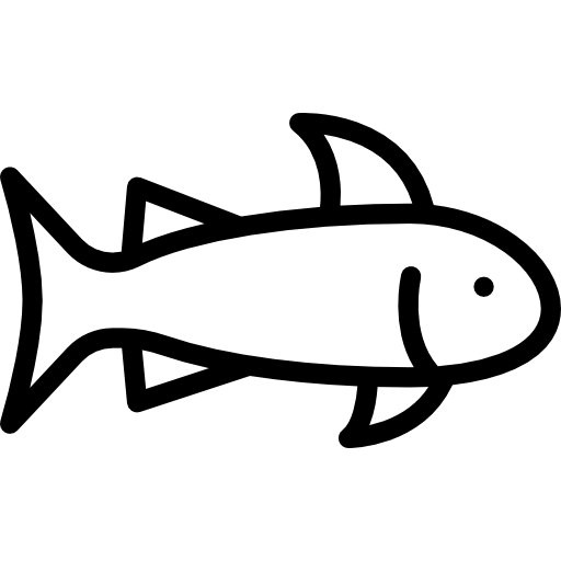 Fish Detailed Rounded Lineal Icon