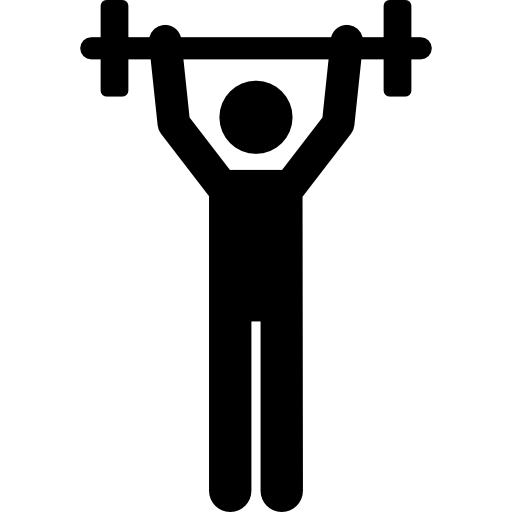 Weightlifting Pictograms Fill icon