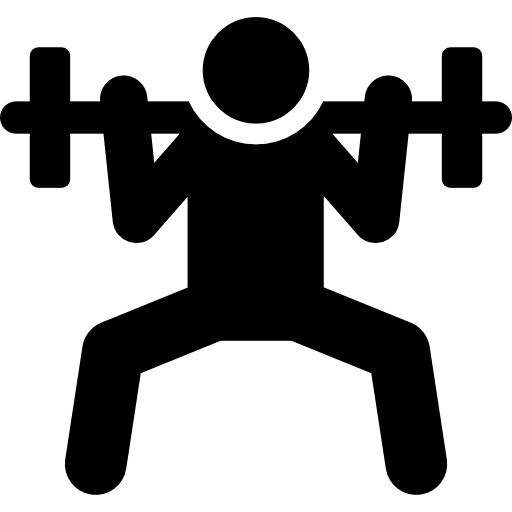 levantamiento de pesas icono gratis