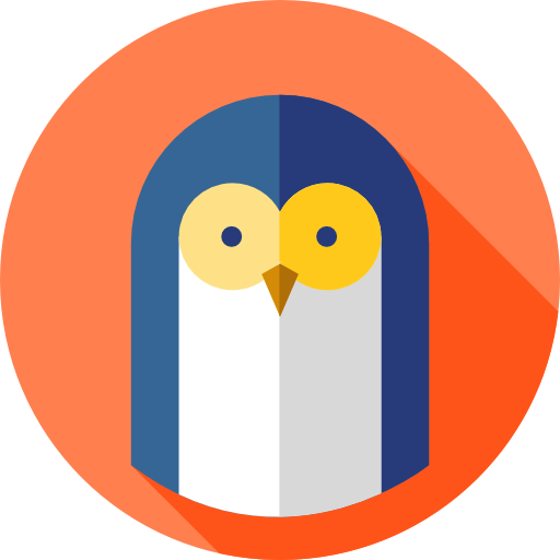 Penguin Flat Circular Flat icon