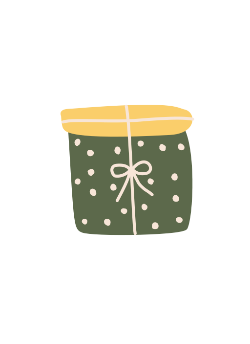 regalo y arbol icono gratis