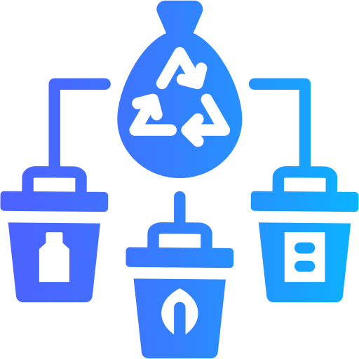 clasificación de residuos icono gratis