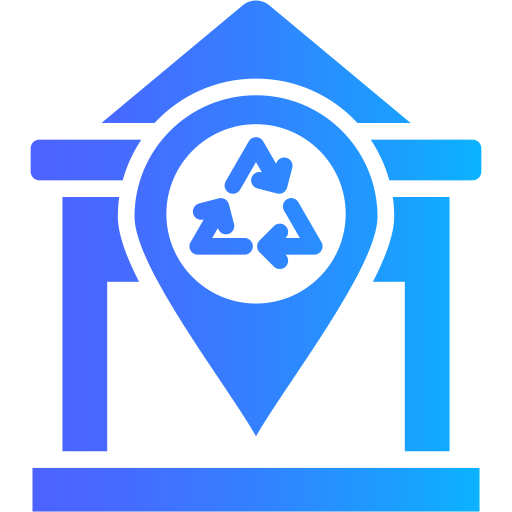 centro de reciclaje icono gratis