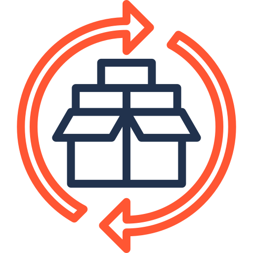 reciclaje de materiales icono gratis