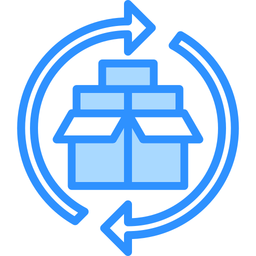 reciclaje de materiales icono gratis