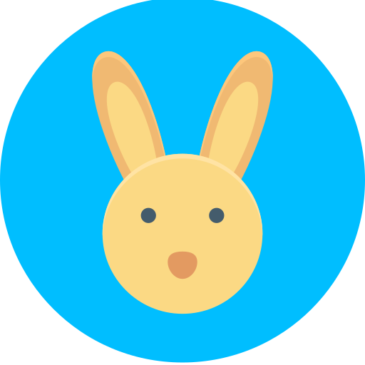 conejito de pascua icono gratis