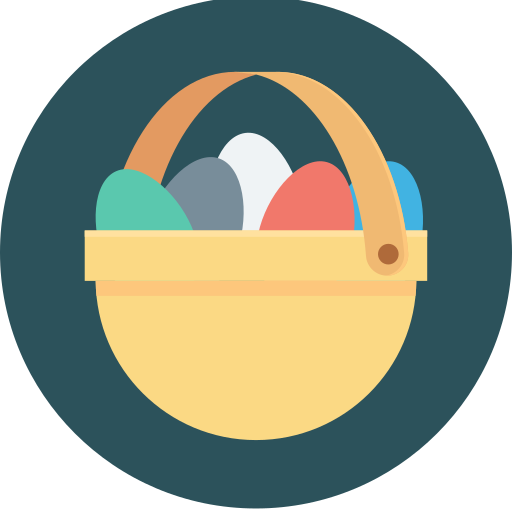 cesta de pascua icono gratis