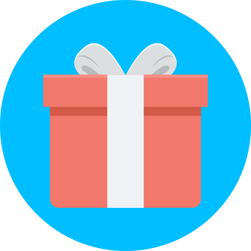 caja de regalo de navidad icono gratis