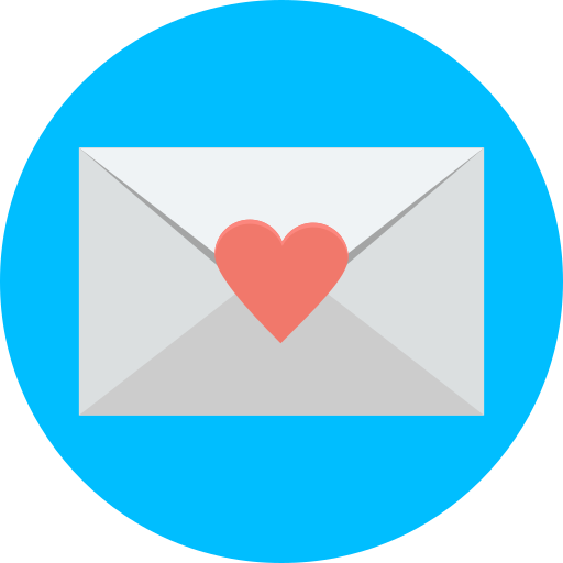 saludo de amor icono gratis