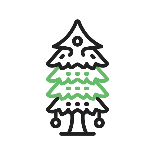árbol de navidad icono gratis