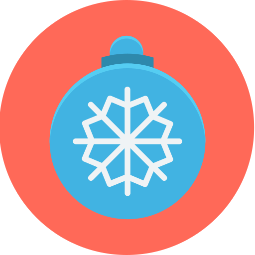 boule de noël Icône gratuit