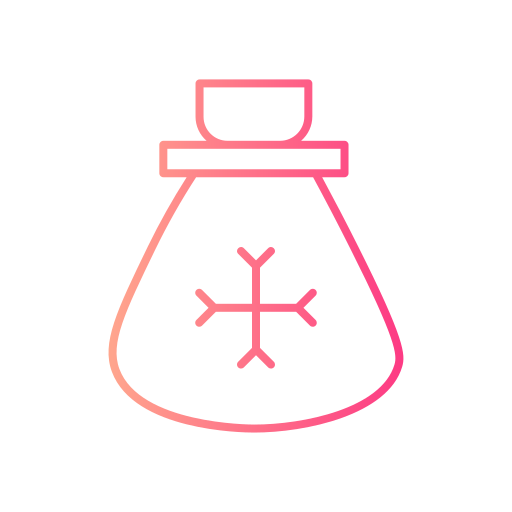 bolsa de navidad icono gratis