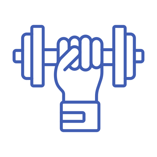 levantamiento de pesas icono gratis