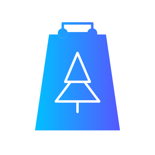 bolsa de navidad icono gratis