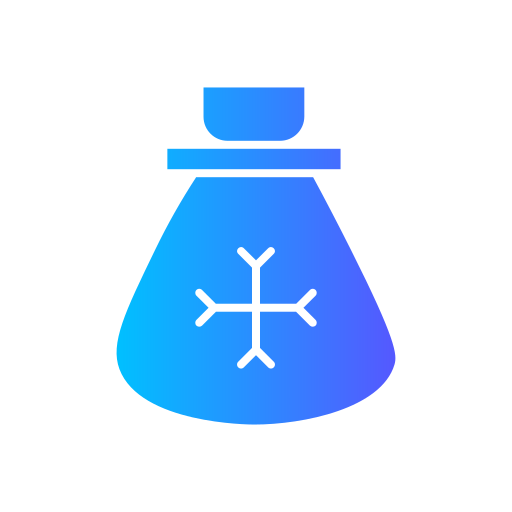 bolsa de navidad icono gratis