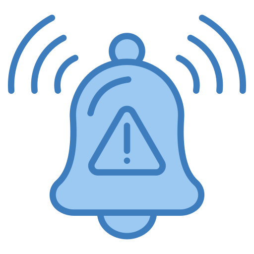 campana de alerta icono gratis