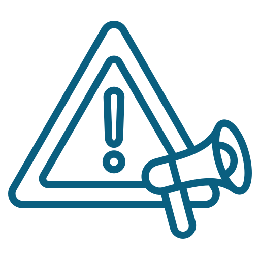 comunicación de crisis icono gratis