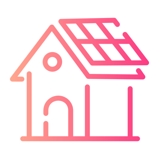 casa solar icono gratis