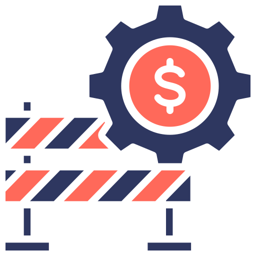 barrera icono gratis