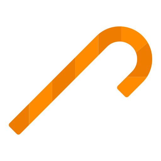 bastón de caramelo icono gratis