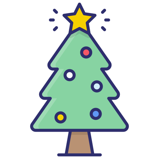 árbol de navidad icono gratis