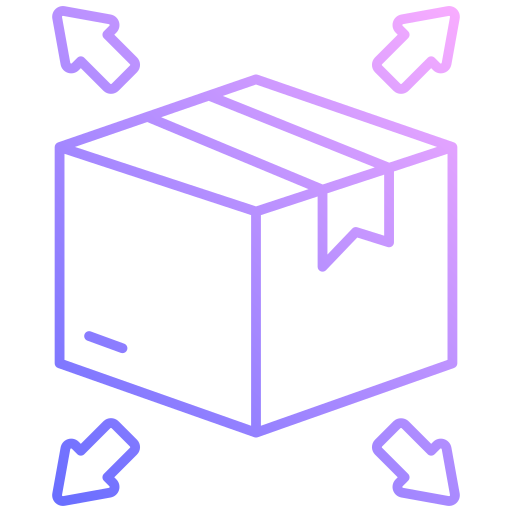 distribución icono gratis