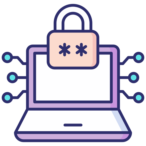 seguridad cibernética icono gratis