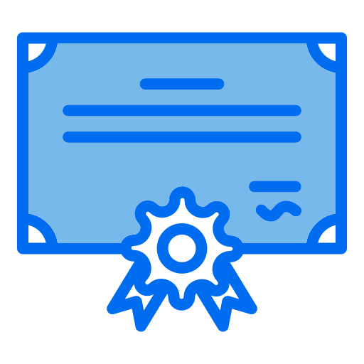 certificado icono gratis