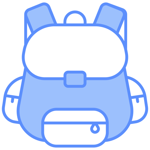 bolsa para la escuela icono gratis