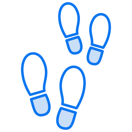huella icono gratis