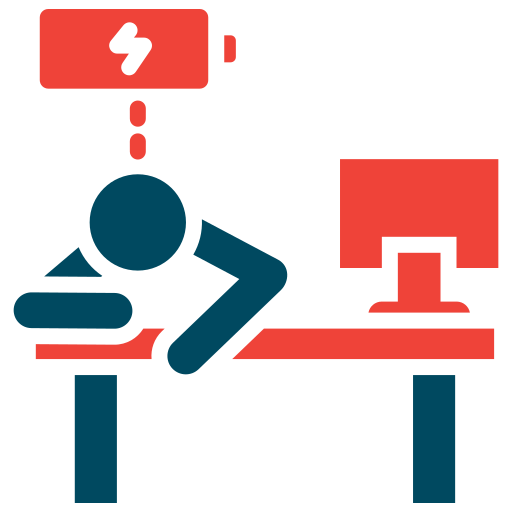 Épuisement professionnel Icône gratuit