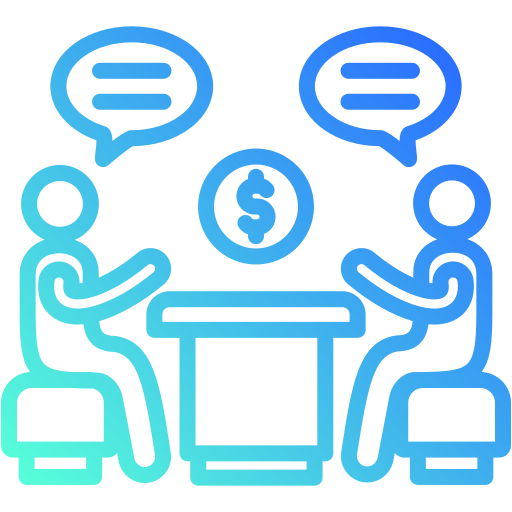 negociación icono gratis