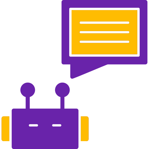 robot conversacional icono gratis