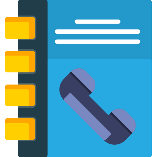 directorio telefónico icono gratis