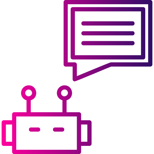 robot conversacional icono gratis