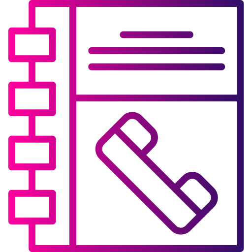 directorio telefónico icono gratis