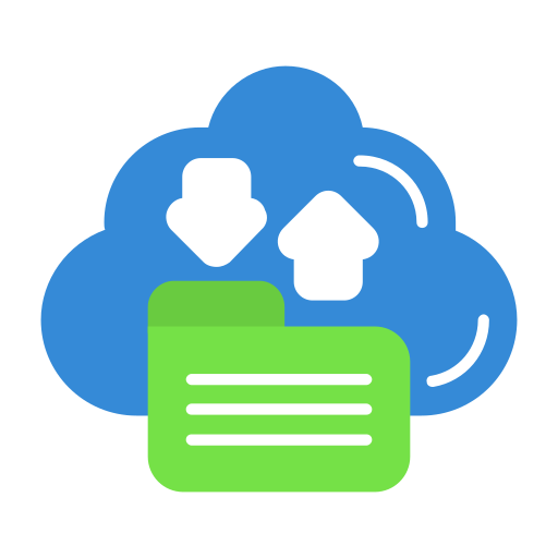 almacenamiento en la nube icono gratis