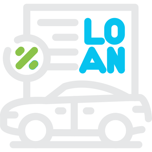 préstamo de automóvil icono gratis