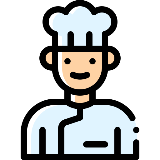 Chef Detailed Rounded Color Omission icon