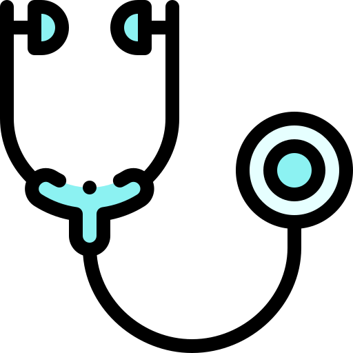 Stethoscope Detailed Rounded Lineal color icon