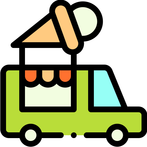 Ice cream truck - Free transport icons