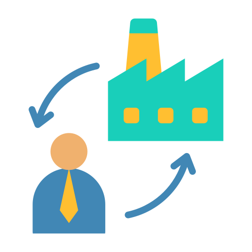 Industry connections free icon