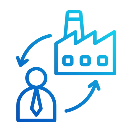 산업 연결 무료 아이콘