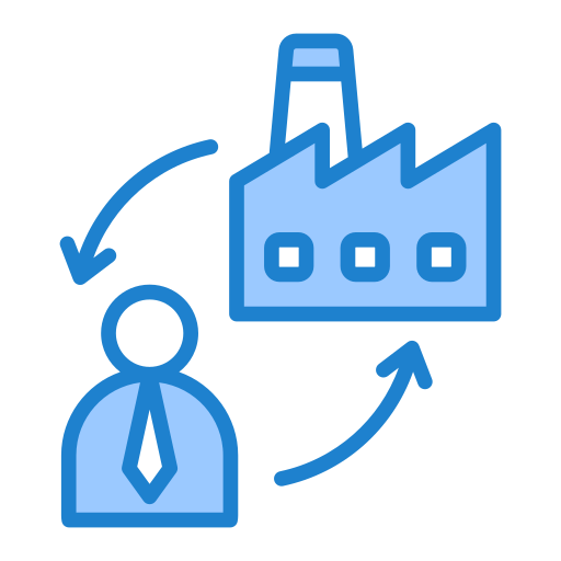 Industry connections free icon