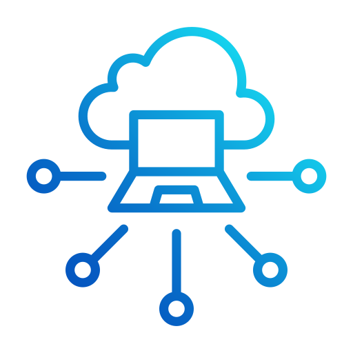 computación en la nube icono gratis