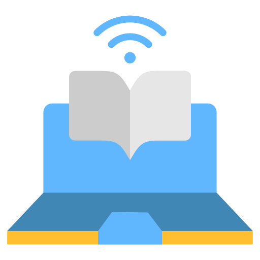 aprendizaje en línea icono gratis