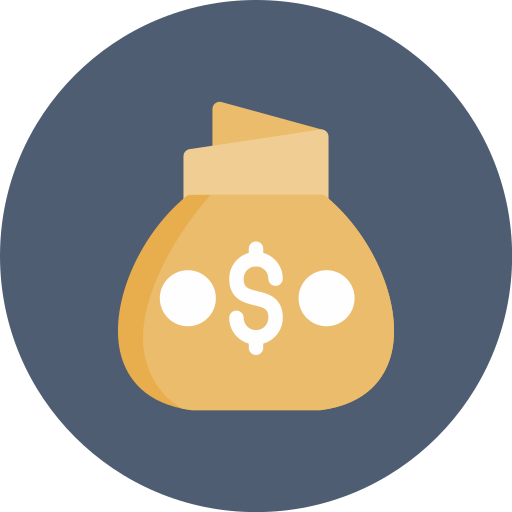 bolsa de dinero icono gratis