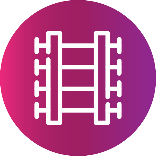 Train tracks free icon