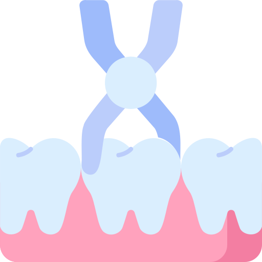 extracción de dientes icono gratis