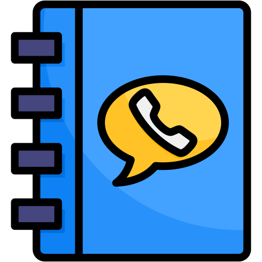 libro de contacto icono gratis